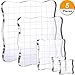 Hestya 5 Pieces Acrylic Stamp Blocks Set with Grid Lines for Scrapbooking Crafts Making, Transparent, 4 Sizes