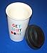 About Face Products Get Shit Done Thermal Ceramic Coffee Mug with Lid and Gift Box, 11 Ounces
