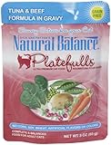 Natural Balance Platefulls Tuna & Beef Formula in Gravy Cat Food - 24x3 oz
