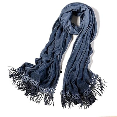 Women's Autumn Fashion Tassel Long Shawl Solid Color Bandhnu Cotton Scarf Women's Autumn Fashion Tassel Long Shawl Solid Color Bandhnu Cotton Scarf