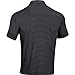 Under Armour Golf Mens Elevated Heather Stripe Polo Black/Carbon Heather/Steel XL