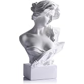 6" H Greek Mythology Bust Statue Decor,Artemis Statues Roman Goddess Figurines,Used for Sketch Practice Aesthetics Statues and Sculptures and Indoor Filling Space for Living Room, Bedroom and Study