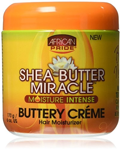 African Pride Shea Butter Miracle Buttery Creme 6oz Jar (6 Pack)
