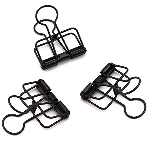 12Pack Medium Metal Wire Binder Clips, Office Supplier School
