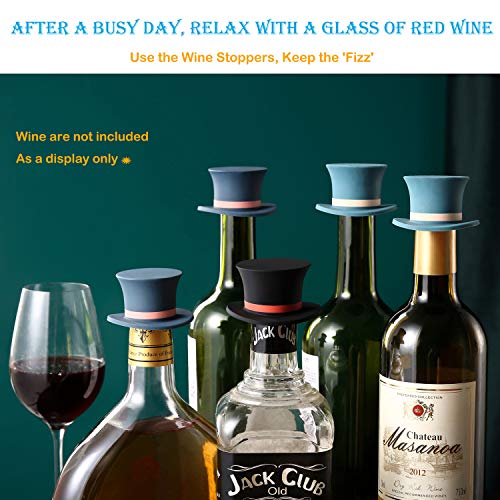 Foneeus Wine Stoppers for Wine Bottles, 2 Pack Set Funny Wine Stopper