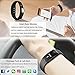 LENDOO ID107 Heart Rate Monitor, Bluetooth 4.0 Smart Bracelet Activity Fitness Tracker Sleep Monitor HR Wristband for Android & IOS Smart Phones as Unique Present(Black)