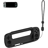 Case for Retroid Pocket 5 Retro Handheld Game Console, Sillence Material,Shock-Absorbing and Anti Drop Protection Soft Shell,with Lanyard,Black.