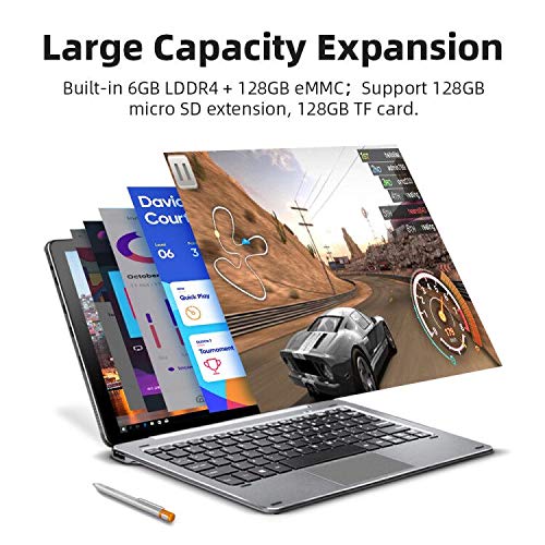 CHIWI-Hi10-XR-2-in-1-Laptop-with-Stylus-Pen-101-Inch-Touch-Screen-Tablet-Pc-6GB-LPDDR4X-128G-SSD-Turbo-frequency-26GHz-1920x1200-Resolution-24G5G-Wifi-BT51Windows-10-Home