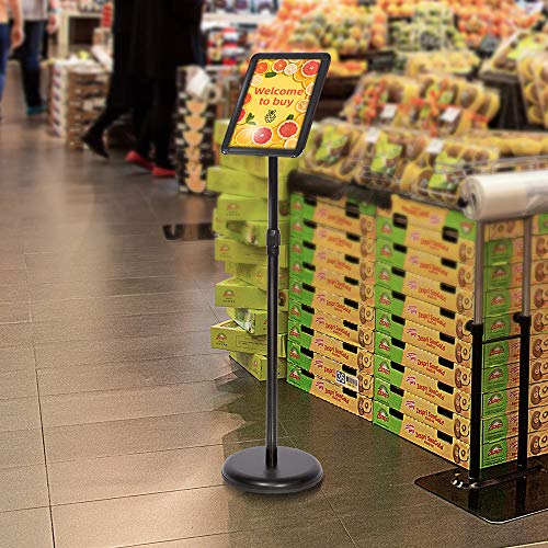 NOAMA Adjustable Sign Holder Standing Floor Sign Frame for 8.5x11