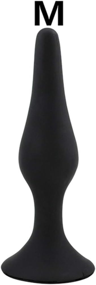 for Men Flashlight 4 Size Suction Cup Beads Plug Manual No Funny Toys Women Games Erotic Shop,Black-M