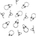 Pandahall 20Sets Classical Tibetan Style Round IQ Toggle & Tbar Clasps DIY Jewelry Necklace Bracelet Locking Clasps Antique Silver