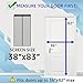 TheFitLife Magnetic Screen Door - Heavy Duty Mesh Curtain with Full Frame Hook and Loop Powerful Magnets That Snap Shut Automatically (38