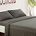 TASTELIFE 105 GSM Deep Pocket Bed Sheet Set Brushed Hypoallergenic Microfiber 1800 Bedding Sheets(Dark Grey,Queen)