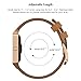 SWEES Leather Bands Compatible with Fitbit Blaze Smart Watch, Genuine Leather Replacement Band with Metal Frame Small & Large for Women Men, Champagne Gold, Rose Gold, Black, Brown, White, Grey, Beige