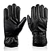 YQXCC Men's Winter Gloves Touch Screen Windproof Outdoor Cycling Sports Warm Gloves, Fleece Lining
