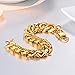 PROSTEEL Chunky Gold Bracelet Miami Cuban Link Chain HipHop Jewelry Rocker Biker Rapper Bracelets