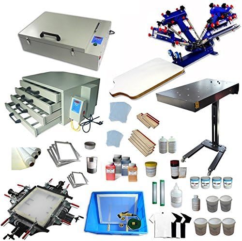Full Set 4-1 Color Screen Printing Kit by Artdid