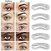 Aesthetica 5-Piece Brow Stencils - Easy to Use, Reusable Eyebrow Shaping & Defining Stencils - Instructions Included