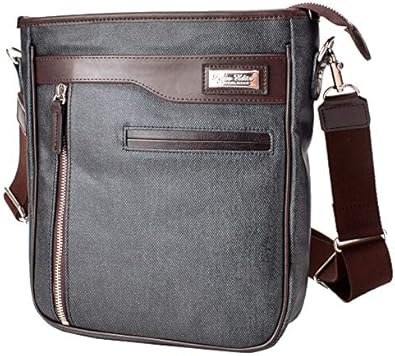 Amazon 日本製 岡山デニム縦型ショルダー 撥水 ショルダーバッグ メンズ インディゴブルー ショルダーバッグ