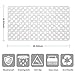 E-More Non Slip Shower Floor Mat Washable Bath Mat with Suction Cups Bathroom Kitchen Door Floor Tub Safety Mats Bathtub Mat with Drain Hole (White)