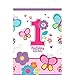 Amscan Plastic Table Cover | 1st Birthday | Girl | Flowers and Butterflies Collection