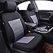 NEW ARRIVAL- CAR PASS OXFORD Waterproof Two Front Car Seat Covers Set- Universal fit for vehicles, Cars with Airbag Compatible (Black With Gray)