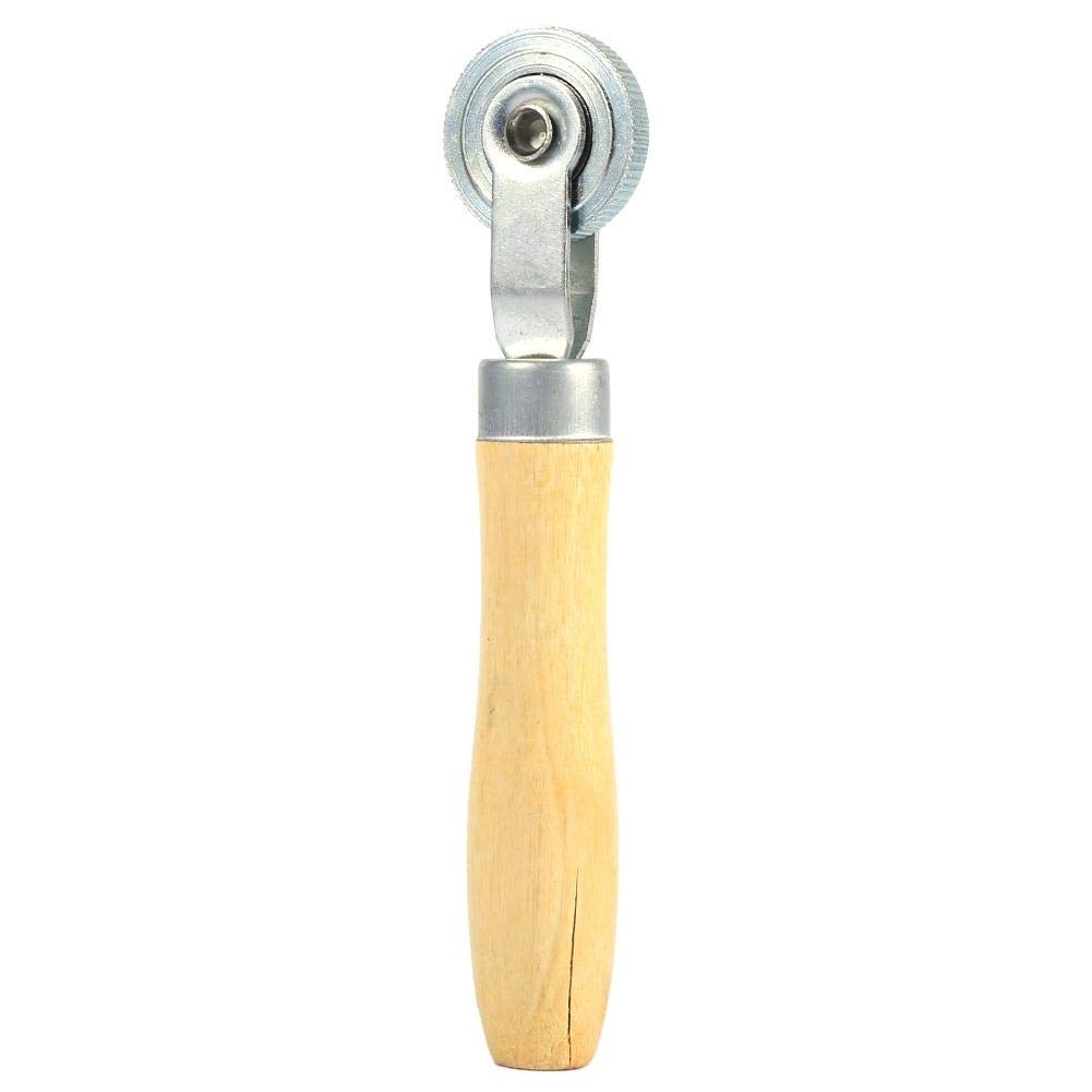 Patch Tire Repair Tool Wooden Roller Bearing Tool Wheel Roller Puncture Tool, Wooden Handle Repair Tube Stitch Puncture Patch Tyre Roller Bearing Tool Kit