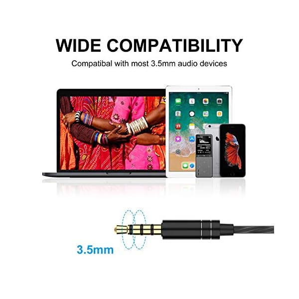 Earphones-JKSWT-Wired-Earbuds-with-Built-in-Microphone-and-Noise-Reduction-Function-In-Ear-Headphones-with-35mm-Headphone-Port-Device-Compatibility JKSWT Earphones, Wired Earbuds with Microphone and Volume Control, High Definition,Powerful Bass Sound, In-Ear…