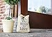 Juvale Doorstop Decorative - All You Need is Love 2.2-Pound Heavy Novelty Floor Door Stopper, Natural
