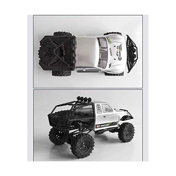 YQGOO RC Fernbedienungsauto Modell Allradantrieb Klettern Offroad Metall 2020 Neuer modifizierter LKW 1/10… – Bild 7
