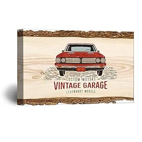 Canvas Wall Art Abstract Rustic Style Painting Artwork for Home Prints Framed - 12x18 inches