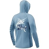 Palmyth Fishing Shirts for Men Long Sleeve UPF 50+ Sun Protection Fishing Hoodie with Neck Gaiter