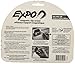 EXPO 81503 Magnetic Low Odor Markers, Chisel Tip, Assorted Colors, 3-Count with Magnetic Clip