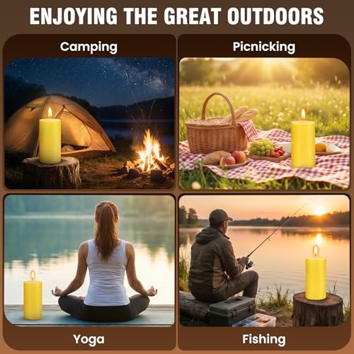 4 Pack Citronella Candles Outdoors, 200 Hours Large Citronella Candles Outdoor Long Burning - Dripless, Smokeless, Soy Wax Scented Candles for Camping, Outside, Garden, Backyard, Balcony