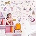 Magnetic Case for iPhone 14 Pro Max Case,Clear Phone Case Little Horse Posters 87 Pieces [Compatible with Magsafe] [Not Yellowing] [Glass Screen Protector+Camera Lens Protector] 6.7 inch (fairydust)
