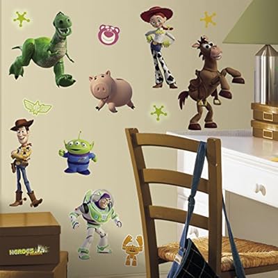 RoomMates Toy Story 3 Glow In The Dark Peel and Stick Wall Decals