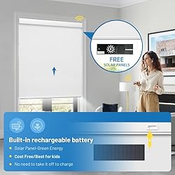 Motorized Blinds with Remote, [Free Solar