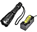 UltraFire Cree XML L2 T6 LED Zoomable Flashlight Torch Lamp 18650 KIT SK98 (Black)