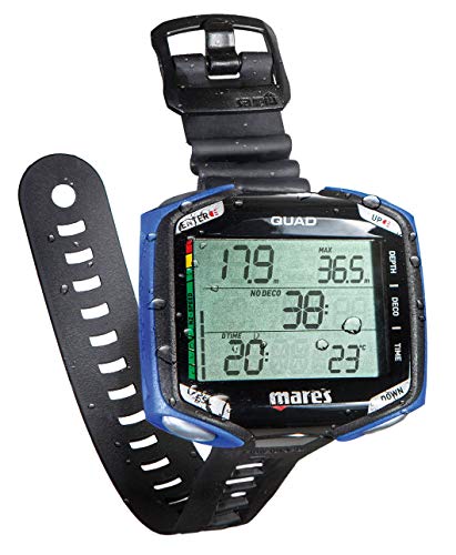 Mares Quad Dive Computer Blue with Interface BLUELINK PRO