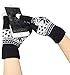 Chalier Womens Winter Warm Thick Knit Phone Texting Touch Screen Gloves Mittens, Black OS