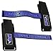 Weight Lifting Bar Straps With Wrist Support Wraps In Various Colours (Black/Blue)