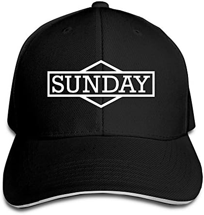 KEIOPO Custom Happy Sunday Outdoor Sandwich Peaked Caps Hats