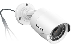 ANNKE 1080p Security Camera 4-in-1 CCTV Bullet Wired Cam, AHD/TVI/CVI/CVBS, Analog Surveillance Video Add–On Cams for Outdoor Use, 100ft Clear B & W Night Vision (Power Adapter BNC Cable Not Included)