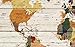 Visual Art Decor Large Vintage World Map Canvas Prints Atlas Framed Map Wall Decor Ready to Hang Modern Artwork for Living Room Office Wall Decoration (1)