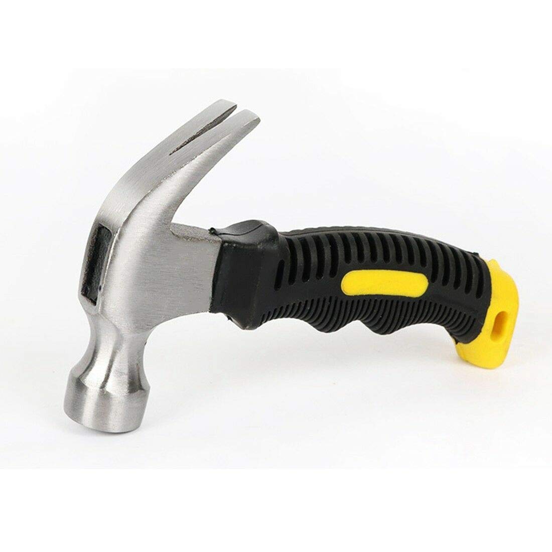 BE-TOOL Claw Hammer 10oz Mini Stubby Curved Claw Hammer with Non Slip Handle Magnetic Grip Softgrip Tool for DIY, Craft, Industry