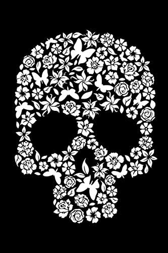 Floral Skull Notebook (6x9 Journal): Lined Writing Notebook, 110 Pages Paperback – 6 Aug 2018