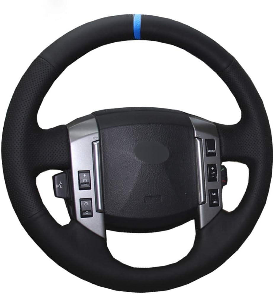 Hand sew the car Steering Wheel cover for old Land Rover Range Rover Sport 2005, 2006, 2007, 2008, 2009