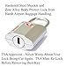 Forge Small Size TSA Approved Luggage Locks: Key Locks for Travel. Ultra Secure Dimple Key Travel Locks Alloy Body Luggage Locks. Silver 2-Pack.