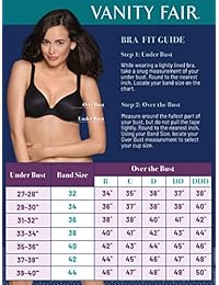 Vanity Fair 75345 - Brasier con varillas para mujer de cobertura completa