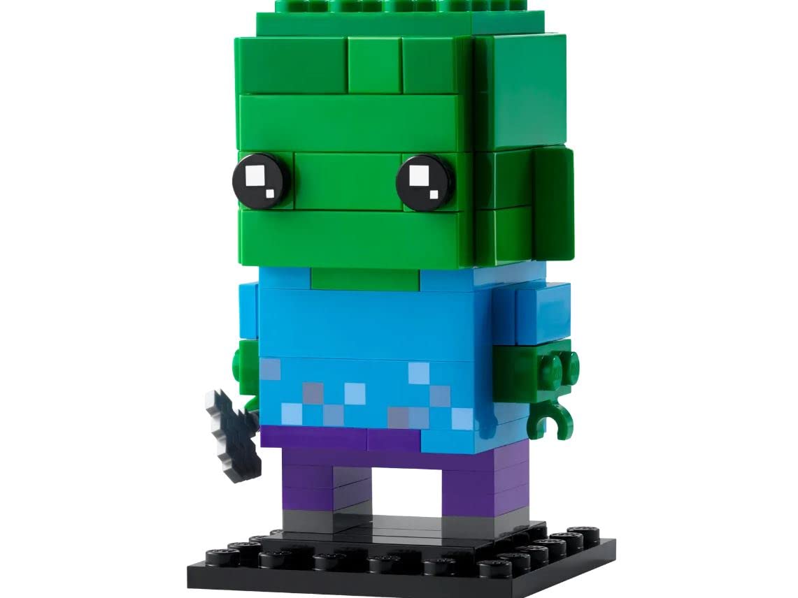 LEGO 40626 Brickheadz Minecraft Zombie Build This Iconic Minecraft Character in Collectible Brickheadz Form 10+ 80 Pieces